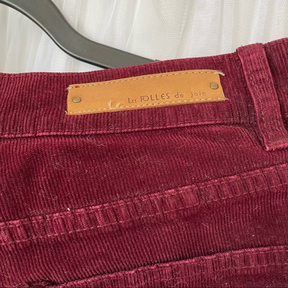URBAN OUTFITTERS maroon corduroy size 10 shorts - Picture 7 of 7
